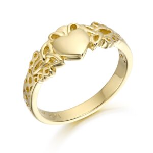 9ct Gold Claddagh Ring-CL40
