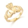 9ct Gold Claddagh Ring for Mens - CL7