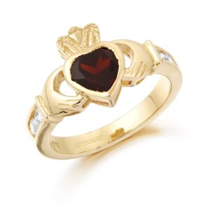 Gold Claddagh Ring-CL102GAR