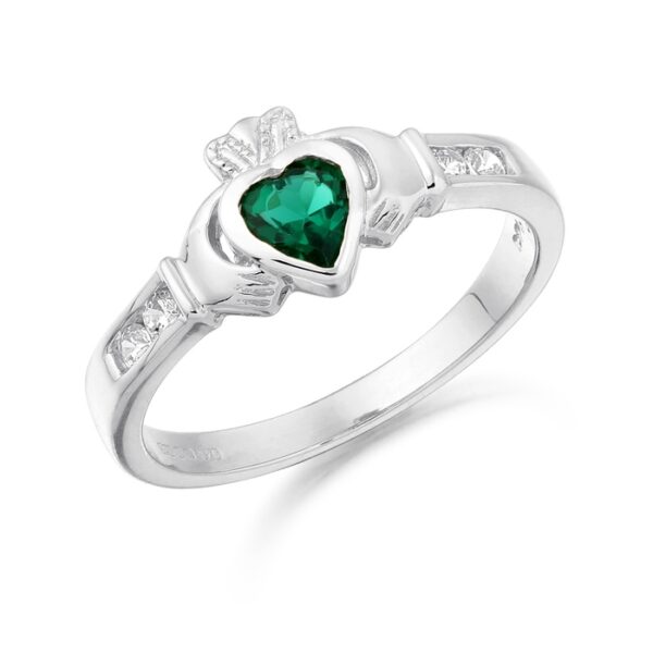 An exquisite 9ct White Gold Claddagh Ring to enhance your Irish Heritage fashion status - CL100GW