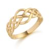 9ct Gold Ladies Celtic Ring - 3240 -