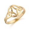 9ct Gold Ladies Celtic Ring - 3239 -