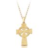 Celtic Cross Pendant made of 9ct Gold with clean lines and soft curves.