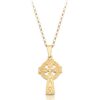 9K Gold Celtic Cross Pendant.