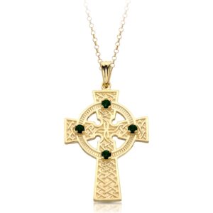 9ct Gold Celtic Cross Pendant.