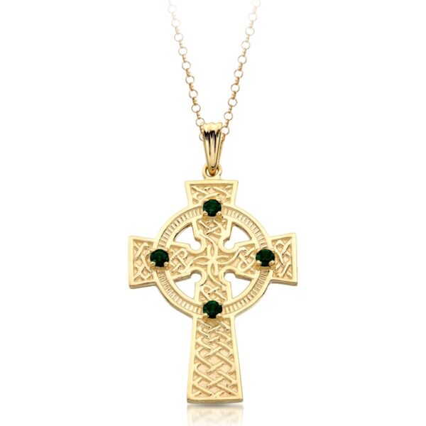 9ct Gold Celtic Cross Pendant.