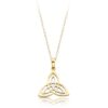 9ct Gold Trinity Knot Celtic Pendant makes an ideal Celtic & Irish gift for someone Irish in your life - P028