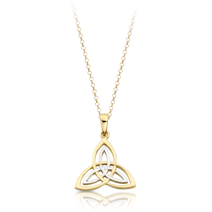 9ct Gold Trinity Knot Celtic Pendant makes an ideal Celtic & Irish gift for someone Irish in your life - P028