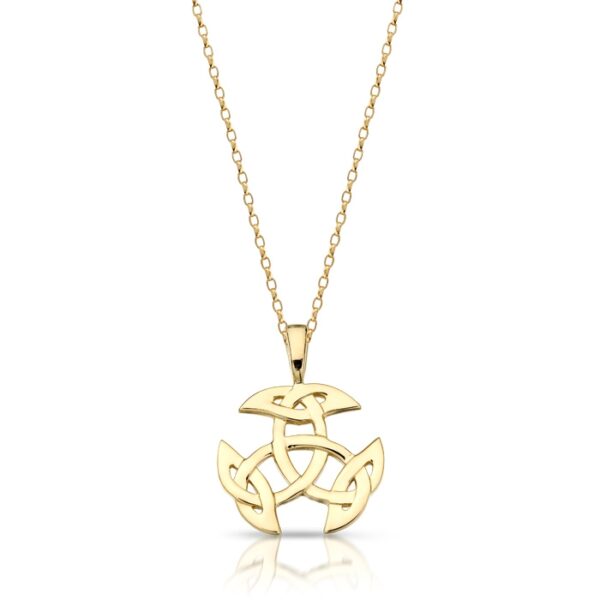 9ct Gold Celtic Pendant Designed and crafted in Ireland - P033