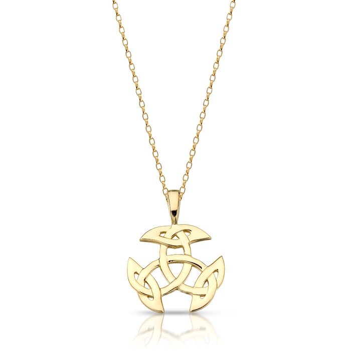 9ct Gold Celtic Pendant Designed and crafted in Ireland - P033