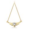 9ct Gold Celtic Pendant studded with CZ in the centre of the Necklace and attached beautifully to sturdy Chain - P036