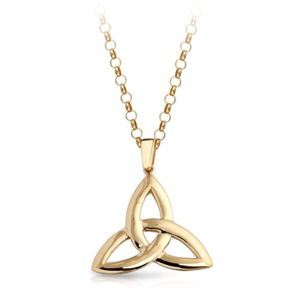 9ct Gold Trinity Knot Celtic Pendant - P05