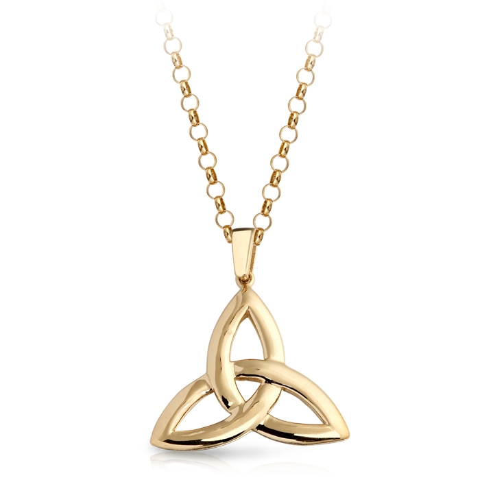 9ct Gold Trinity Knot Celtic Pendant - P05