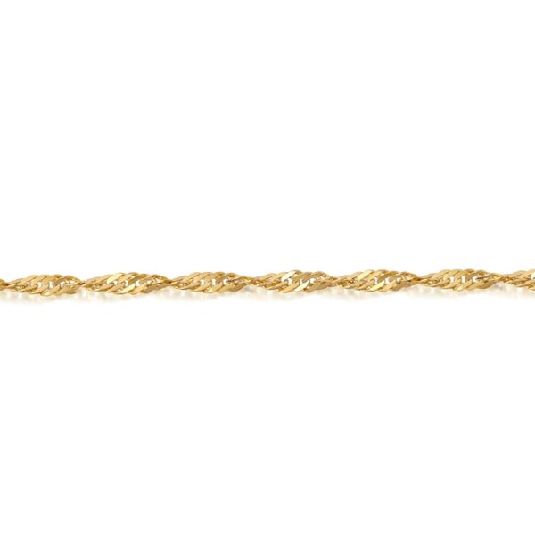 9ct Gold Twisted Curb Chain -DISCO25