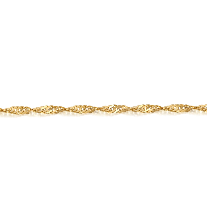 9ct Gold Twisted Curb Chain -DISCO25