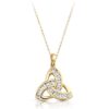9ct Gold Trinity Knot Celtic Pendant is an Iconic symbol that represents everlasting love due to the unbroken lines - P012