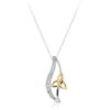 9ct Two Tone Gold Trinity Knot Celtic Pendant - P011