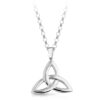 Silver Trinity Knot Pendant with soft Soft Curves - SP05