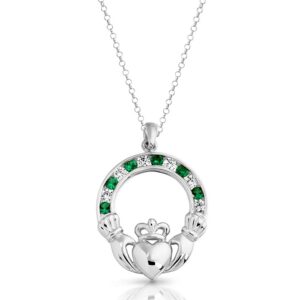 Silver Claddagh Pendant-SP014G