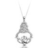 Silver Claddagh Pendant for a beautiful Irish woman - SP017