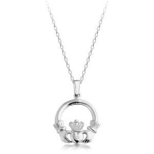 Silver Claddagh Pendant-SP04