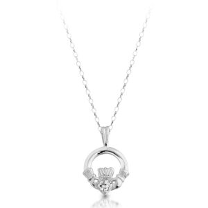 Silver Claddagh Pendant-SP130