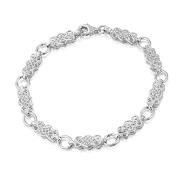 Silver Celtic Bracelet made in Ireland - SB01