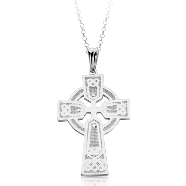 Silver Celtic Cross Pendant, stylish and sophisticated with intricate detailing and sturdy - SC04