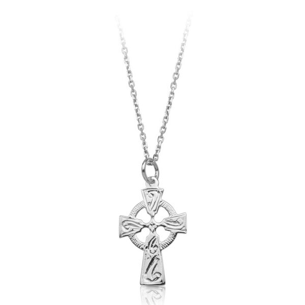 Silver Celtic Cross with craftsmanship that shows flawless symmetry - SC113