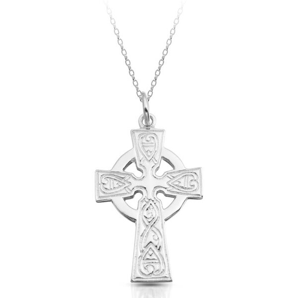 Silver Celtic Cross Pendant and journey back to that beautiful land with this classic pendant - SC135