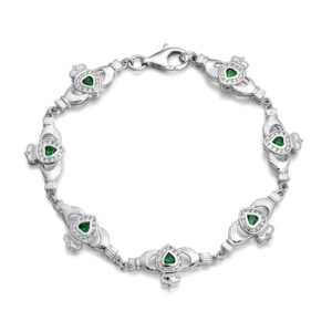 Silver Claddagh Bracelet - SCLB38