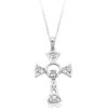Silver Claddagh Cross Pendant with Celtic Knot. An ideal piece of Irish Jewellery suitable for either man or a woman - SC03