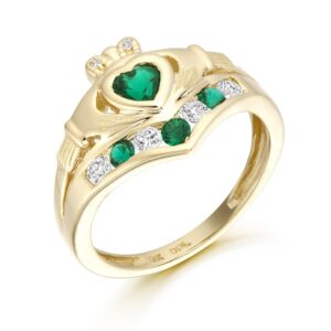 9ct Gold Claddagh Ring-CL29G