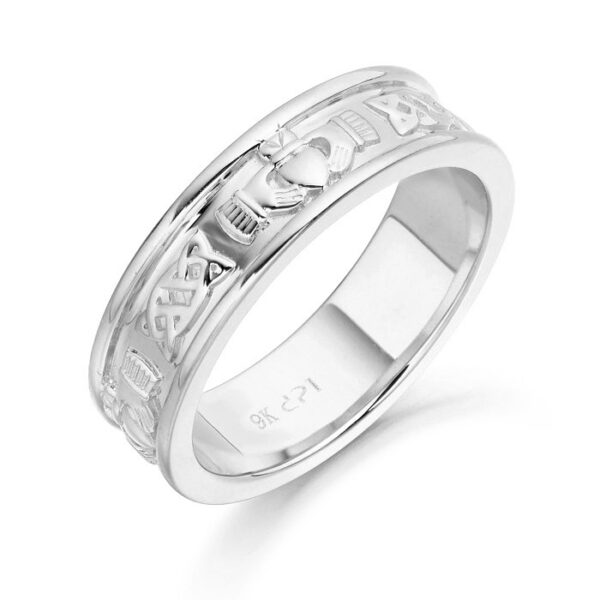 Silver Claddagh Wedding Ring - SCL42