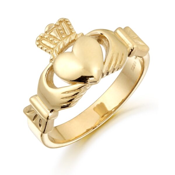 9ct Gold Unisex Claddagh Ring - 135A