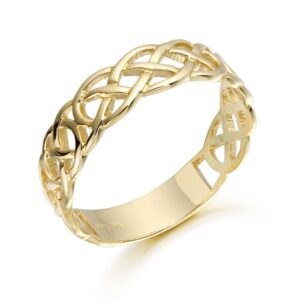 Gold Celtic Wedding Band-1500