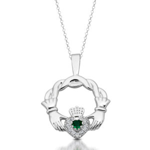 Silver Claddagh Pendant-SP133