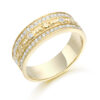 9ct Gold CZ Claddagh Wedding Band - CL17