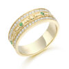 Claddagh Wedding Ring studded with Micro Pavé stone setting - CL17G