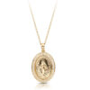 9ct Gold Miraculous Medal studded with Micro Pavé stone setting - M1