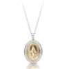 Miraculous Medal surround and studded with Micro Pavé stone setting - M1W