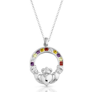 Silver Claddagh Pendant-SP014M