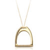 9ct Gold Stirrup Pendant - P19