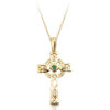 Gold Celtic Cross Pendant - C138G - C