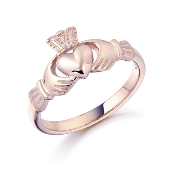 Rose Gold Claddagh Ring in sturdy 9ct Gold - CL8R