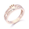 9ct Rose Gold Claddagh Ring with Celtic Design - CL3R