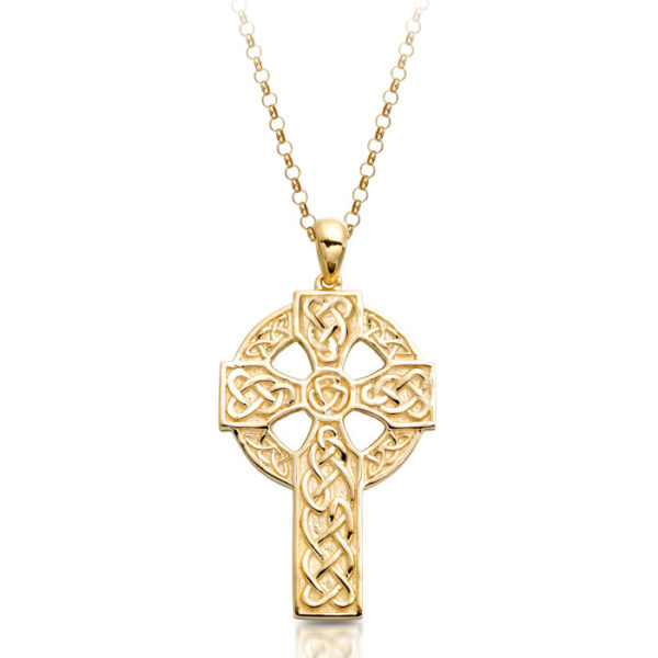 9ct Gold Celtic Cross Pendant - C09