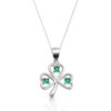 Silver Shamrock Pendant - SP90