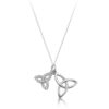 Silver Celtic Charm Pendant in Trinity Knot design-SP82