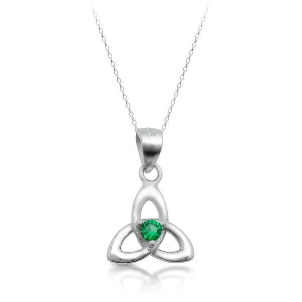 Silver Trinity Knot Celtic Pendant-SP86